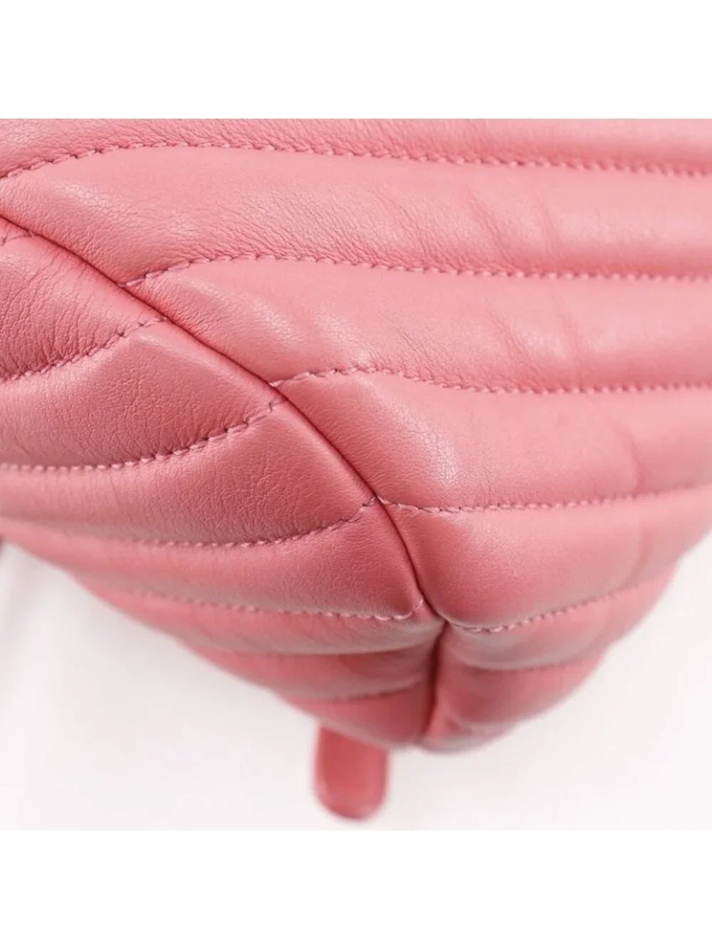 Chanel Chevron Stitch Chain Backpack Lambskin Pink - Picture 5 of 10